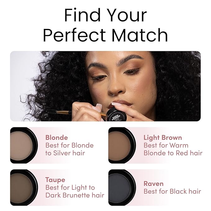 Billion Dollar Brows Eyebrow Powder, Light Brown - Velvet Smooth Pressed Brow Filler - Buildable Water-Resistant Formula for Full Fluffy Brows - Vegan & Cruelty-Free Eye Makeup - 0.07 oz