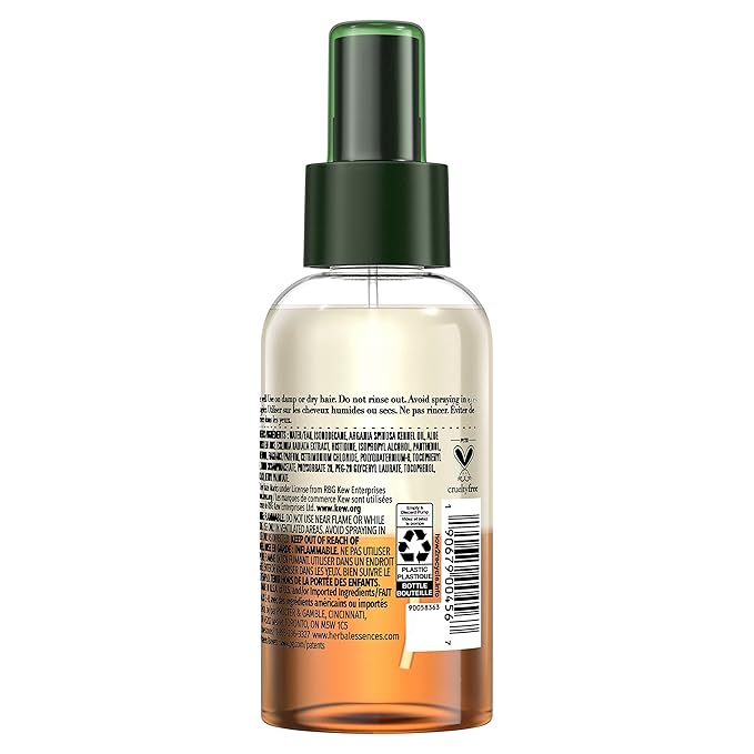Herbal Essences Bio: Renew Argan Oil & Aloe Lightweight Hair Oil Mist - Repair, 4 Fl oz, 2.918 Fl oz
