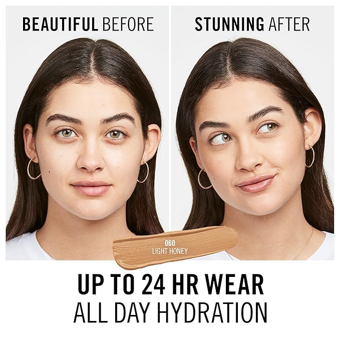 Rimmel London, Multi-Tasker Concealer, 060 Honey, Crease-Proof, Transfer-Proof, Waterproof, Up To 24-Hour Wear, Vegan Formula, 0.33oz