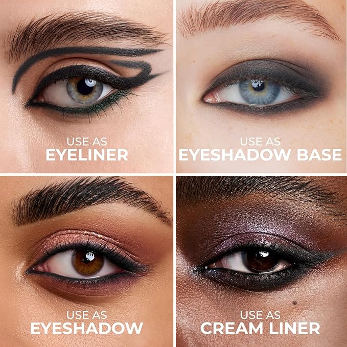 Lamel No Smudge Gel Eyeliner - Charcoal Grey - Waterproof Eyeliner Pencil - 10-Hour Wear, Sharpenable, Contact Lens Friendly, Vegan - Creamy & Sweat Proof Pencil - Highly Pigmented - 410 Shade