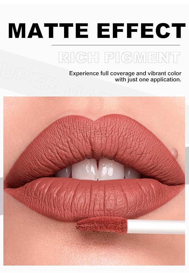 BAISEN DIARY 12 Colors Book Style Velvet Matte Liquid Lipstick Christmas Gift Set Long-Lasting Non-Stick Cup Not Fade Shimmer Nude Lip Gloss Thanks For the Love Lip Set (Set C)