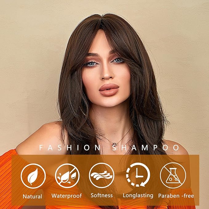 Hair Dye Shampoo 3 in 1, Argan Oil Dark Coffee Hair Dye for Men & Women, Brown Hair Dye Shampoo for Color Treated Hair, Easy to Use, Shampoo Para Canas for Gray Hair Coverage, 16.9 FlOz (Dark coffee)