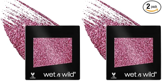 wet n wild Color Icon Glitter Eyeshadow Shimmer Groupie (Pack of 2)