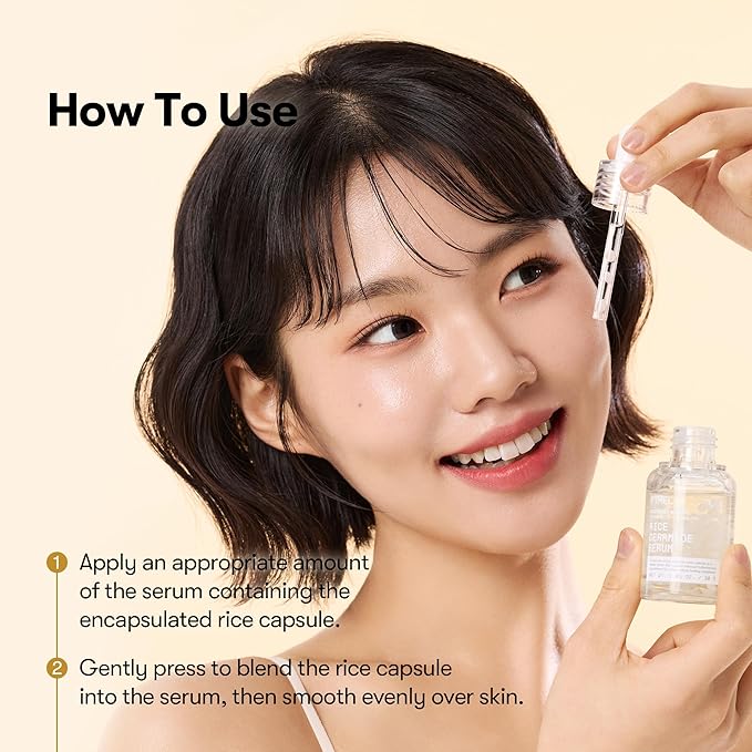 VT COSMETICS Rice Ceramide Serum, Hydrating Face Serum with Rice Extract & Ceramide Complex, Moisturizing Barrier Care Serum for Dry, Dull, Sensitive Skin, Daily Korean Skincare, 1.05 fl.oz