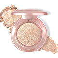 HOSAILY Holographic Champagne Bronze Glitter Eyeshadow, Multichrome Shimmer Color Shifting Single Eyeshadow, Metallic Brown Iridescent Eye Shadow Palette Bouncy Texture Fairy Highlighter Makeup #6
