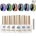 Born Pretty Cat Magnetic Gel Nail Polish 9D Polaris Holorgraphic Cat Magnetic Eye Gel Polish Glitter Gel Polish Set 6PCS