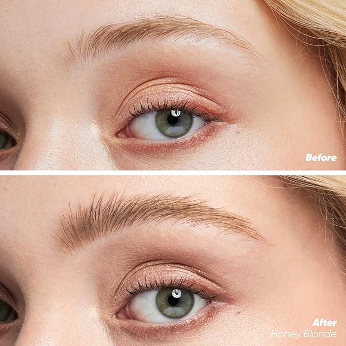 Kosas Air Brow Tinted Eyebrow Gel – Volumizing Brow Gel with Flexible Long-Lasting Hold, Honey Blonde