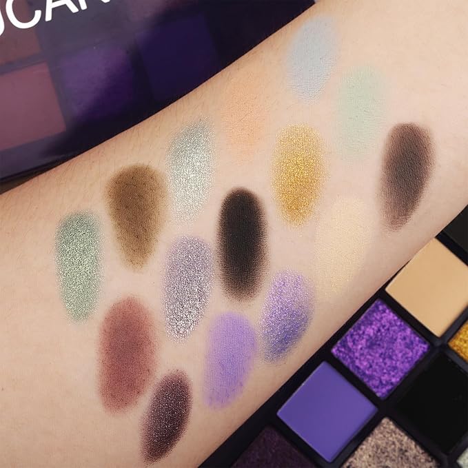 UCANBE 15 Color Eyeshadow Palette – Matte, Shimmer & Metallic Shades, Highly Pigmented, Smooth Blendable Eye Shadow Makeup Pallet Kit for Natural to Bold Looks