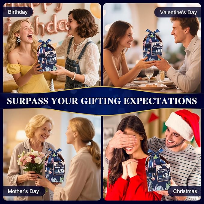 Mothers Day Gift Baskets for Women - 6 Pcs Self Care Gifts Set Gifts for Her, Gifts for Women Mom Wife Grandma, Relaxing Gift Baskets At Home for Her, Anniversary