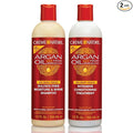 Creme of Nature Argan Oil from Morocco Sulfate-Free Moisture and Shine Shampoo and Intensive Conditioning Treatment Set, Hydrating Shine-Enhancing Hair Care Duo, 2 Count, 12 oz Each