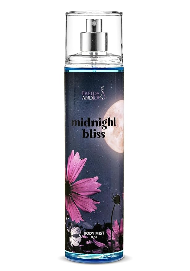 Midnight Bliss Body Lotion & Body Mist Bundle – 10oz Moisturizing Lotion + 8oz Fine Fragrance Spray | Floral & Musk Scented Bath & Body Set Gift – Mother's Day Gift for Mom
