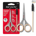 Revlon Designer Series Brow Set, Trimming and Shaping Eyebrow Kit with Scissors and Spoolie Brush, Easy to Use at Home or on The Go, 1 Count