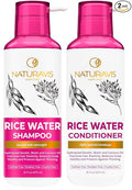Rice Water Shampoo and Conditioner Set - Sulfate Free and Paraben Free Blend for Thinning Hair - Volume and Thickness for Fine Hair - Volumizing Salon Quality - For Women and Men - 16 Fl Oz (Set of 2)
