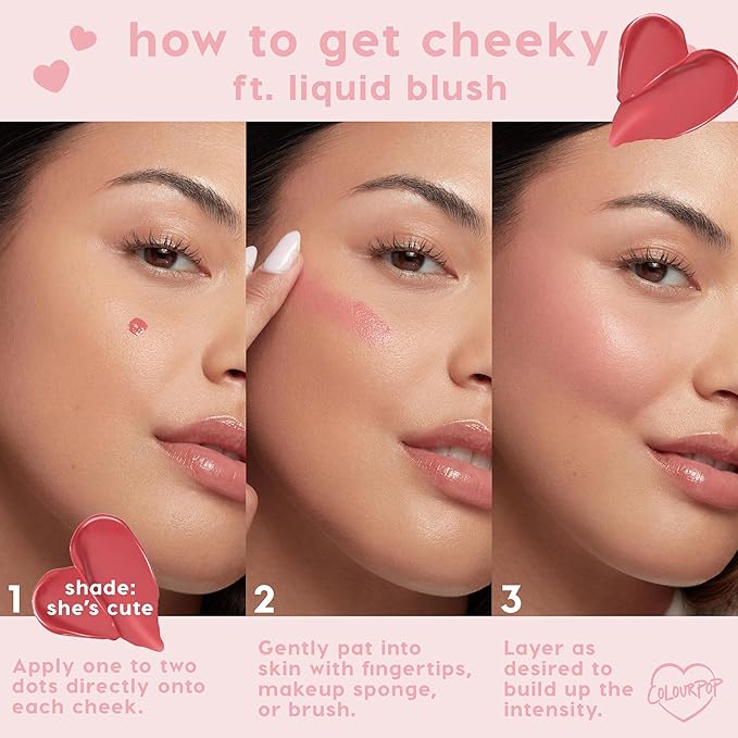ColourPop Weightless Liquid Blush - Hydrating, Liquid Blush for Cheeks - Glowy Summer Makeup with Hyaluronic Acid for a Healthy Glow - Designed with a Doe Foot Applicator - Super Shy (0.30 oz)