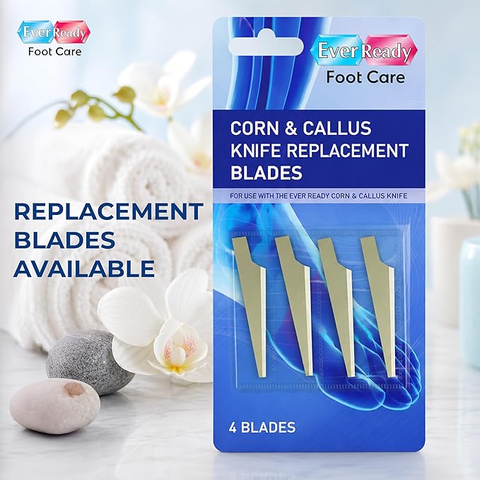 Ever Ready Corn & Callus Trimmer - Instant Relief from Corns | Removes Dry, Hard & Cracked Skin | Home Pedicure Treatment for Footcare