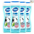 Dial Body Wash, Refresh & Renew Spring Water, 16 Fl Oz (Pack of 4), Hydraclean Complex & Vitamin E, Gentle, Leaves Skin Feeling Nourished, Dermatologist-Tested, No Parabens & Sulfates