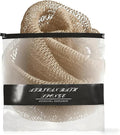 African Net Sponge Authentic for Exfoliating - Extra Knots for Deep Cleansing & Back Scrubbing - Body Scrubber Washcloth for Women & Men - Daily Shower Exfoliator for Smooth, Glowing Skin(Gold)