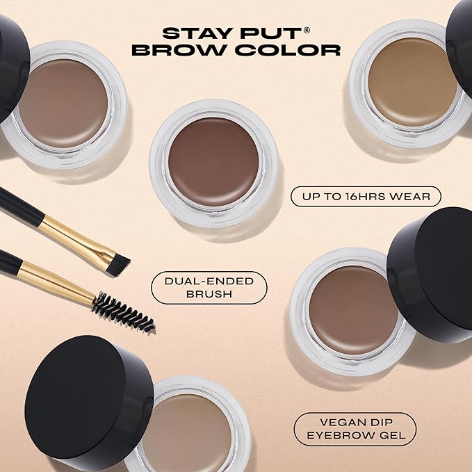 Milani Stay Put Brow Color - Natural Taupe (0.09 Ounce) Vegan, Cruelty-Free Eyebrow Color that Fills and Shapes Brows‚Ķ