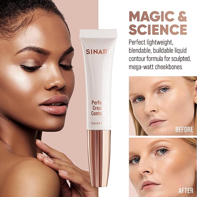 Perfect Cream Contour Stick With Cushion Applicator, Liquid Contour Wand