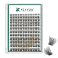 Lash Clusters 144pcs Eyelash Clusters D Curl 8-18MIX Individual Lashes KEYYOU Air Touch Cluster Lashes Super Lightweight Soft Wispy Comfortable Easy DIY at Home(Air02-D-8-18MIX)