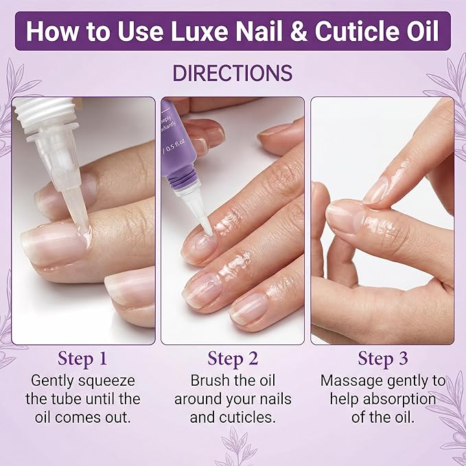Cuticle Oil Pen for Dry Cracked Cuticles - Hydrating Nail Moisturizer with Jojoba Oil, Vitamin E, Tea Tree & Squalane, Portable Brush Pen for Nails - 15ml Each (Pack of 2)