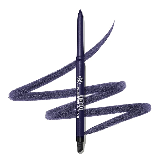 REVLON ColorStay Pencil Waterproof Eyeliner, Smudge-Proof, Eye Makeup with Built-In Sharpener, 209 Black Violet, 0.01 oz (Pack of 2)