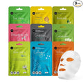 Celavi Essence Facial Face Mask Paper Sheet Korea Skin Care Moisturizing 9 Pack (Mix of 9)