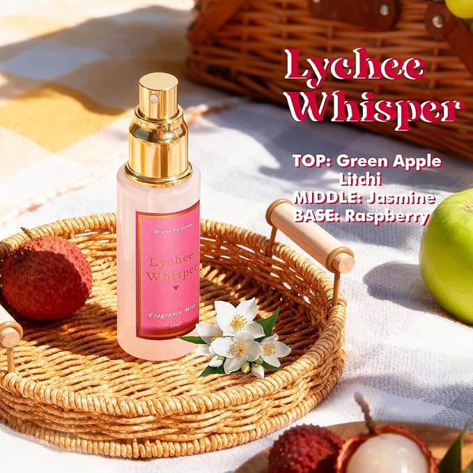 Azulfra Body Spray for Women 3 Pack, Fragrance Mist Gift Set, Travel Size Each 60ml, Vanilla Orchid Lychee