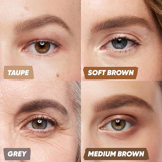 Kosas Brow Pop Eyebrow Pencil – Brow Pencil with Spoolie, Grey