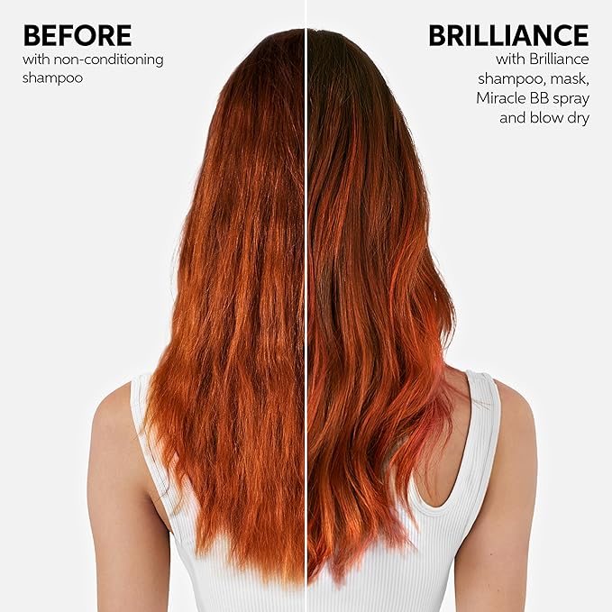 Wella Professionals Invigo Brilliance Shampoo | For Fine/Normal Colored Hair | Intense Color Protection & Maintains Vibrancy-| 33.8 Fl Oz-| 1 L,(Pack of 2)