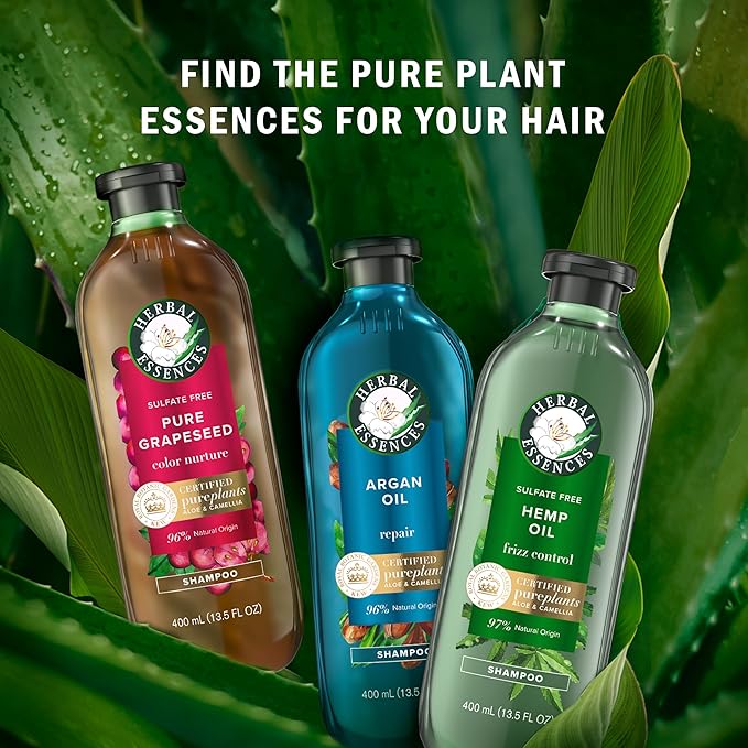 Herbal Essences Argan Oil Paraben Free Conditioner, Hair Repair, 20.2 fl oz, with Certified Camellia Oil and Aloe Vera, For All Hair Types, Especially Damaged Hair