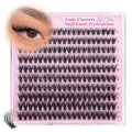 Short Lash Clusters 8-12mm Natural Fluffy Eyelash Clusters Wispy DIY Lash Extensions CC Curl Individual Lashes Clusters with Soft Band by Yawamica