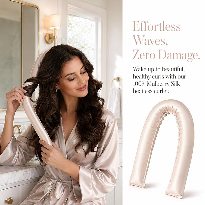 ZKSM Heatless Curls Overnight Hair Curlers to Sleep in,Heatless Hair Curler Velvet, Overnight Blowout Rods Heatless Curls for Short Long Hair All Hair Types Styling Tools（6PCS）