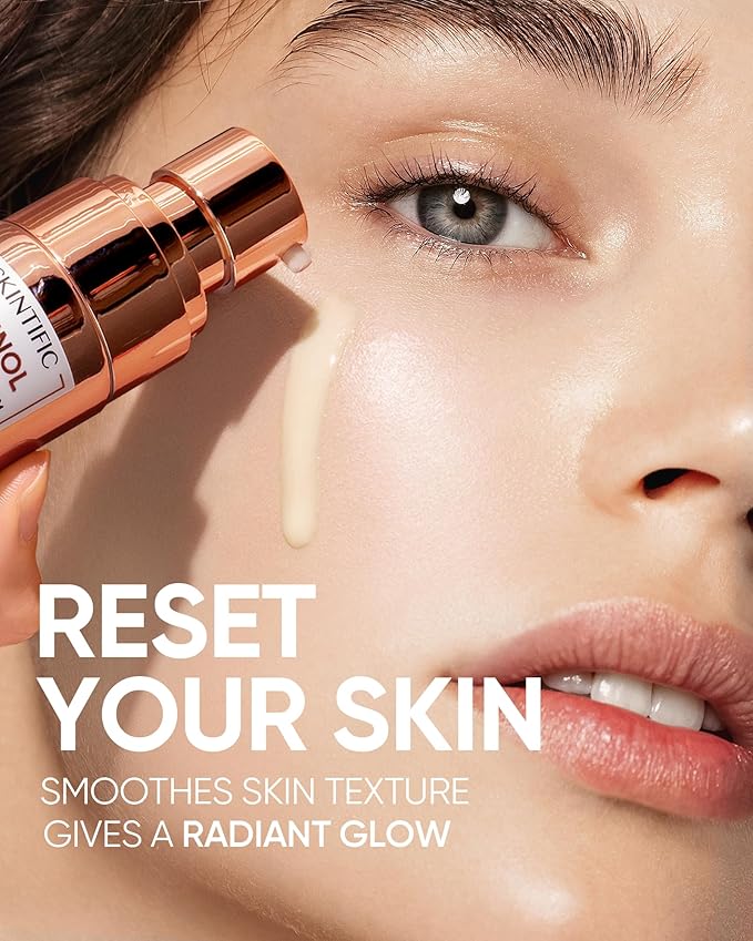 SKINTIFIC Retinol Skin Renewal Serum for Face, Blemish Care, Oil Control & Pore Minimizing, Refines Skin Texture, Lightweight, Fragrance-Free, Daily Night Serum for All Skin Types from Age 20+