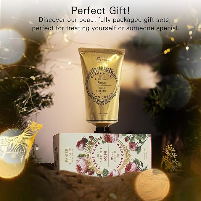 Panier des Sens – Rose Hand Cream – Moisturizing Hand Lotion for Dry Skin – Premium French Hand Cream, Softening Care for Women, 97% Natural Ingredients, 2.5 Fl Oz