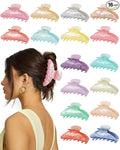 16 Pack Hair Claw Clips for Women - Large Non-Slip Acrylic Hair Claws for Thick Thin Hair, Cute Hair Barrettes Elegant & Durable, Fashion Hair Accessories Stylish Jaw Clips for Girls DIY Gift