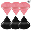 Pimoys 6 Pcs Powder Puff, Face Soft Triangle Makeup Puff Velet Makeup Sponge Valentines Day Gifts for Women Girls