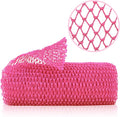 ZOCY African Net Sponge, Authentic Exfoliating Body Scrubber for Bath and Shower, Multiple Textures with Gentle Deep Exfoliating and Rich Lather for All Skins (Pink)
