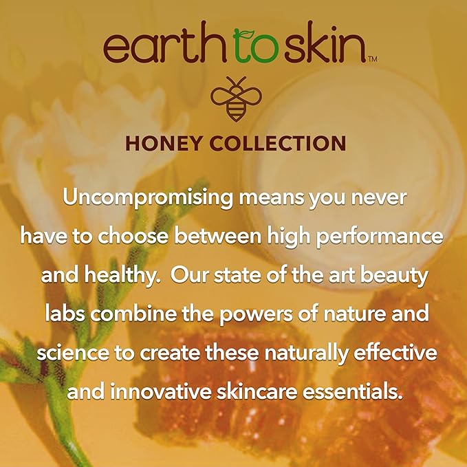 Earth To Skin Manuka Honey Facial Cleanser for Sensitive Skin - Hydrating Manuka Honey Face Wash with Glycerin - Gentle Daily Face Cleanser That Cleans Without Drying - Sulfate Free Formula - 5 Fl Oz