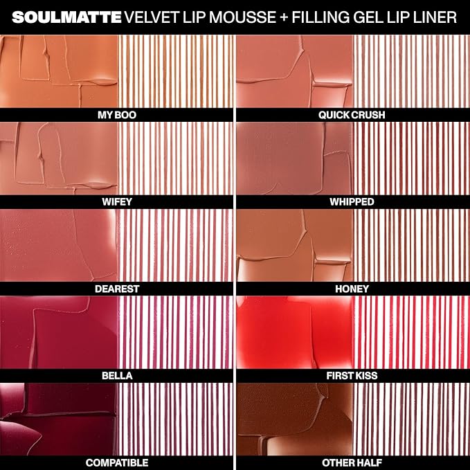 Morphe Soulmatte Velvet Lip Mousse - Air-Whipped Matte Lipstick for Women with Vitamin E to Hydrate, Soften & Smooth - Provides Long Lasting & Velvety Formula - Whipped (0.13 Fl Oz)