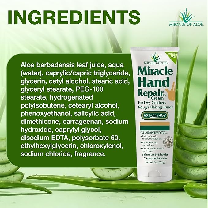 Miracle Hand Repair 8 oz & Miracle Foot Repair 1 oz tube
