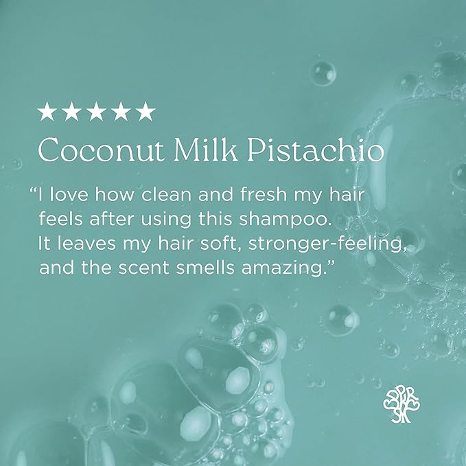 Hairitage Coconut Pistachio Strengthening Shampoo | Restoring for All Hair - Color & Treated, Fine to Dry Damaged, Breakage, Sulfate & Paraben Free, Naturally Derived Ingredients, Value Size 15 fl.oz.