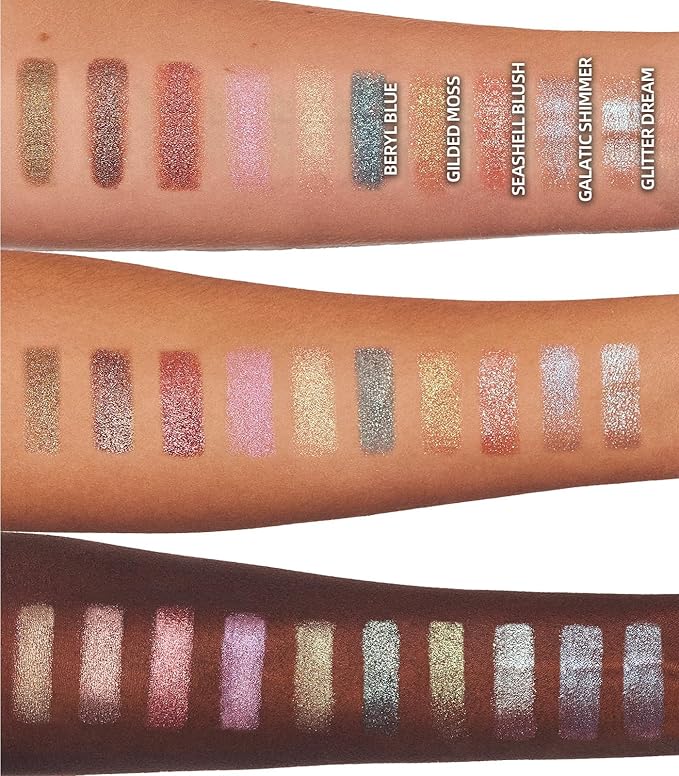 LAVONE Multichrome Eyeshadow, Iridescent Light Blue-Gold Eyeshadow Powder, Multidimensional Sparkle with One-Swipe Color, Highly Pigmented, Smooth Non-Falling