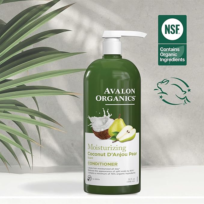 Avalon Organics All Natural Coconut Pear Conditioner, 32 Fl Oz