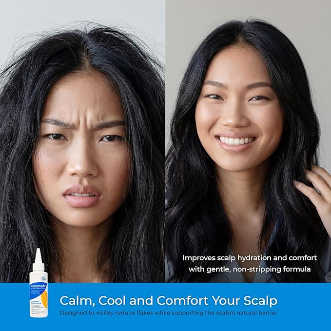 Ceramedx Hair & Scalp Renew Pre-Shampoo Treatment Serum with Plant-based Riceramide-3 Technology for Dry Hair and Scalp | Vegan, Fragrance Free, Paraben Free | 4 oz