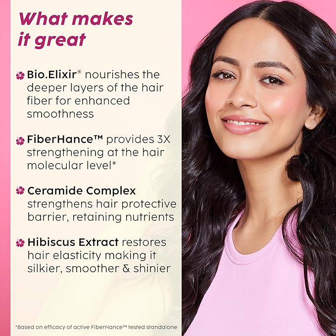 PLIX - THE PLANT FIX - Hibiscus Bond Repair Shampoo (200ml) + Conditioner (175ml) | Repairs Molecular Structure & Reduces Breakage | FiberHance & TechnoHYAL Hair Complex