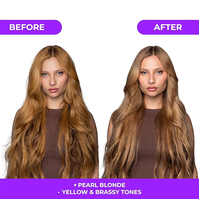 naissant Pearl Blonde Hair Purple Shampoo | Ultra High-Purity Pigments | Neutralizes Yellow & Brassy Tones | Hyaluronic Acid, Collagen & Biotin | Paraben, Ammonia & Sulfate Free | 10.1 Fl. Oz