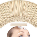 Demissle Hair Removal Waxing Sticks, 800 Pack Wooden Wax Applicator Sticks for Eyebrow, Lip, Nose, Facial Hair Waxing, Smooth Skin Use, Includes 8 Bags of 100 Pieces Each