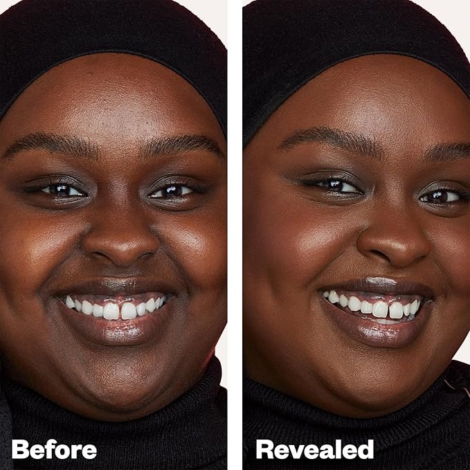 Kosas Revealer Liquid Foundation SPF 25 – Medium Buildable Coverage, Hydrating Natural Glow Finish, Deep Neutral Warm 410