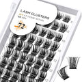 B&Qaugen Lash Clusters B07 D Curl 8-16MIX Eyelash Clusters 72 PCS Cluster Eyelash Extensions C/D Curl Lash Clusters Wispy Mega Volume Cluster Lashes DIY lash Extensions at Home (B07,D-8-16MIX)